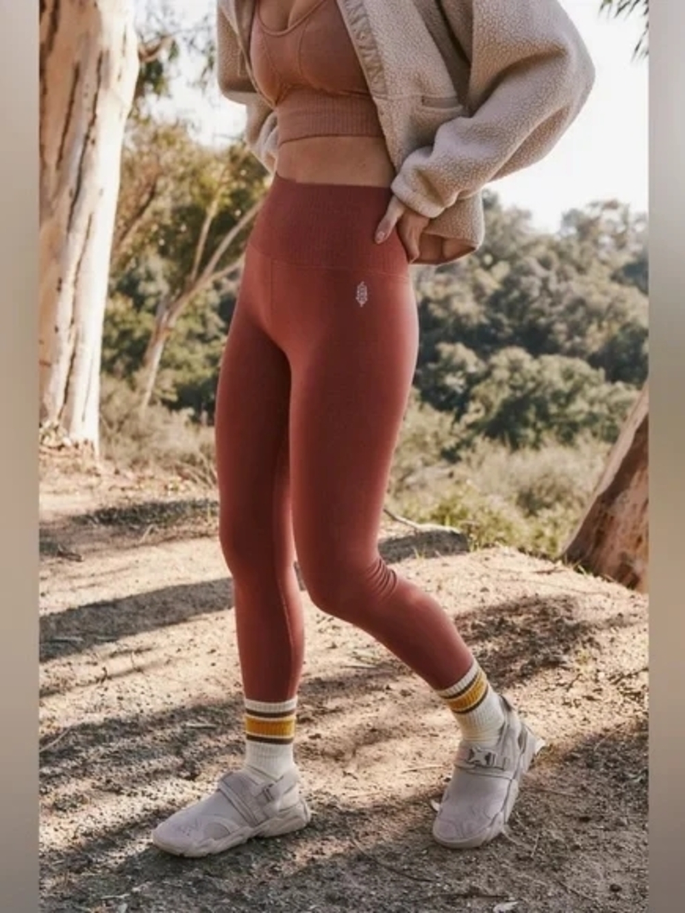 Free People Movement Good Karma Ribbed High-Waist Seamless Leggings